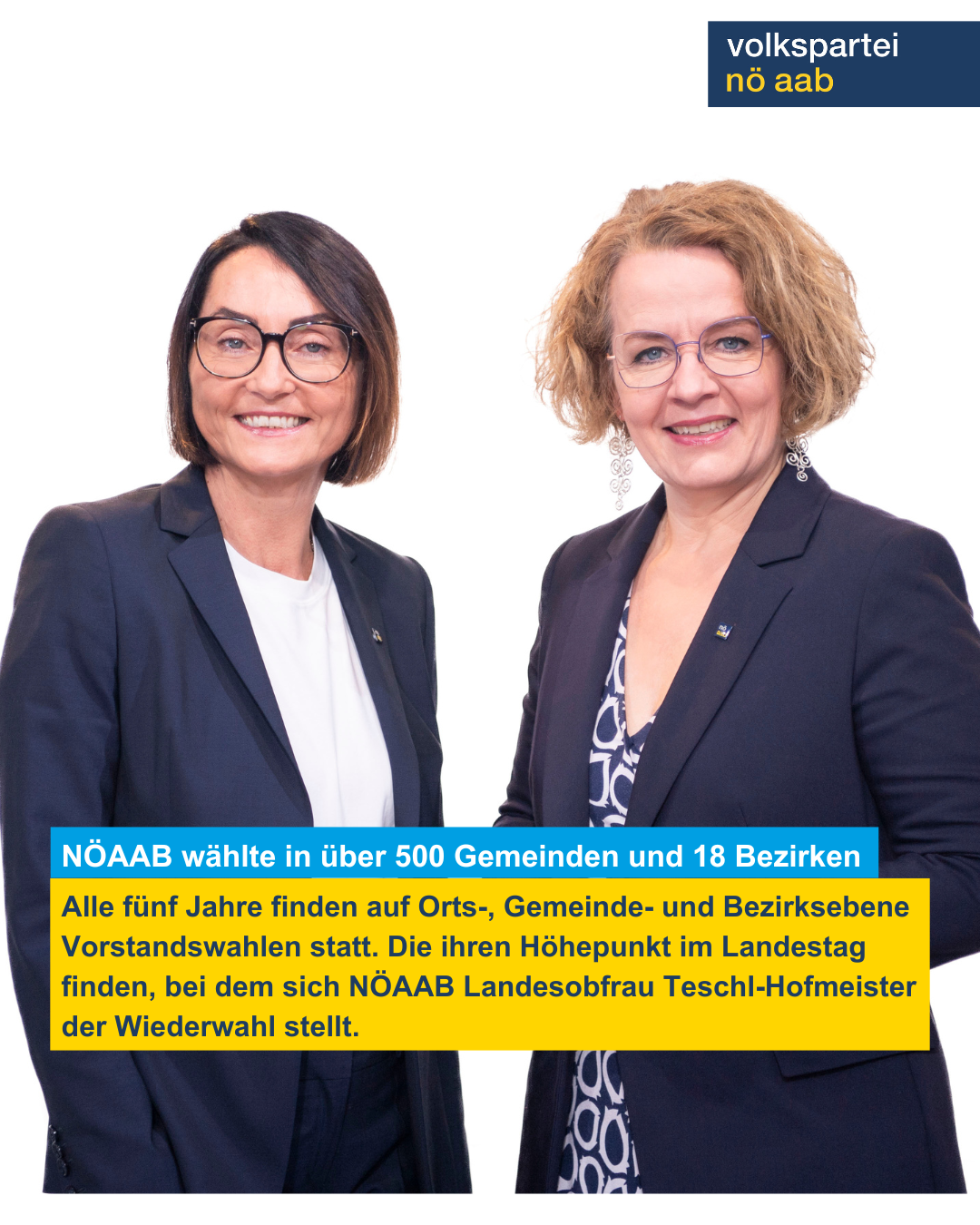 NÖAAB wählte in über 500 Gemeinden und 18 Bezirken