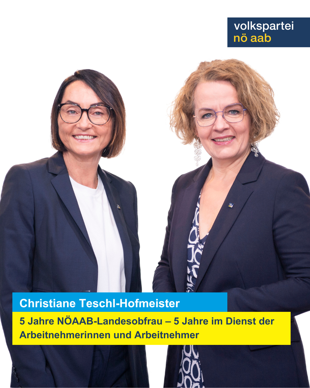 5 Jahre NÖAAB-Landesobfrau – 5 Jahre im Dienst der Arbeitnehmerinnen und Arbeitnehmer