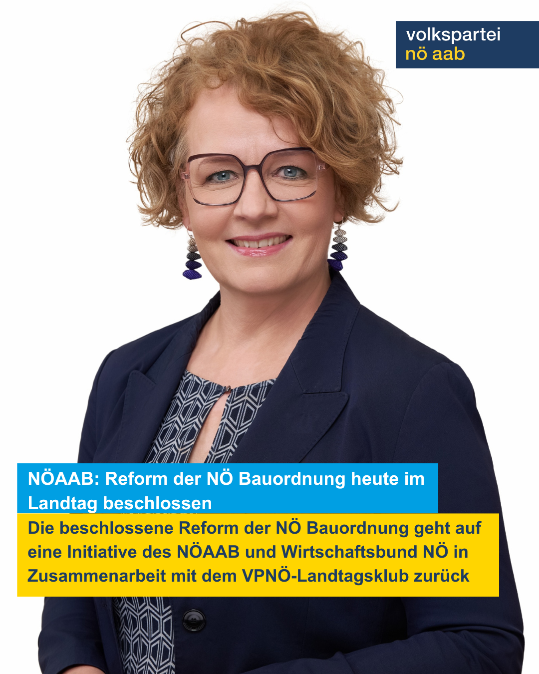 NÖAAB: Reform der NÖ Bauordnung heute im Landtag beschlossen