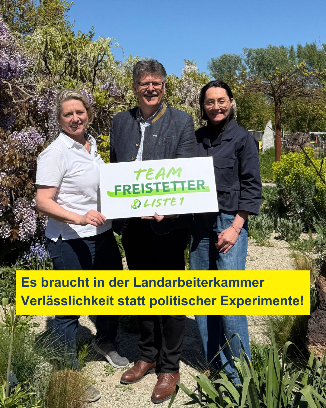 Es braucht in der Landarbeiterkammer Verlässlichkeit statt politischer Experimente