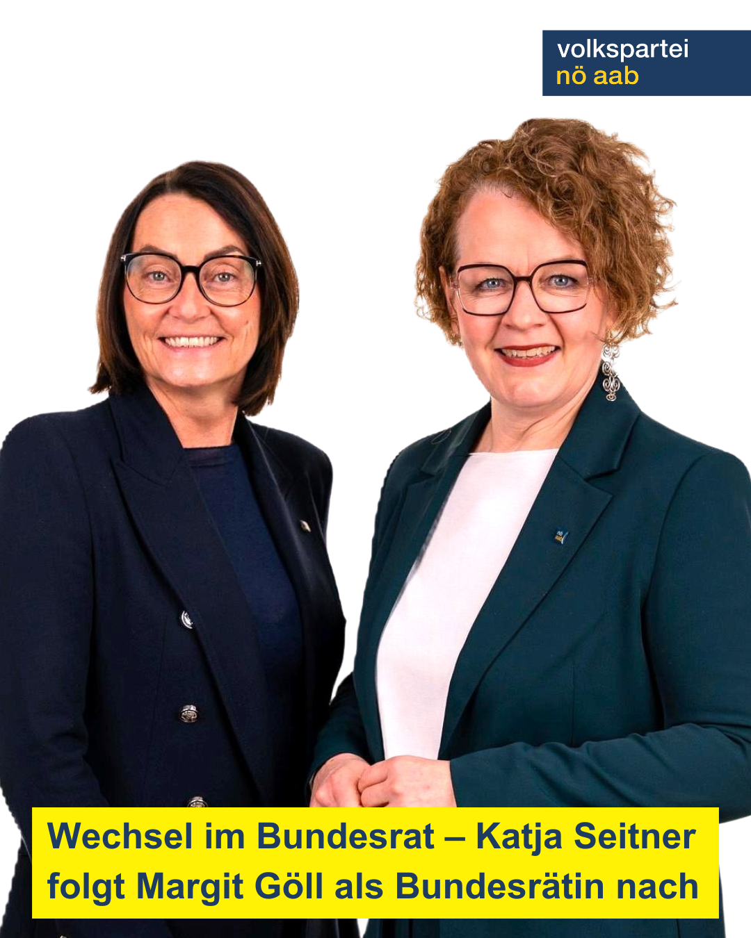 NÖAAB-Landesobfrau Christiane Teschl-Hofmeister: „Danke, Margit! Herzlich willkommen, Katja!“
